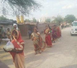Food Distribution at Noida Sector 126